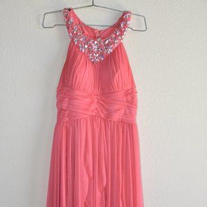 Pink High-Low Formal Dress